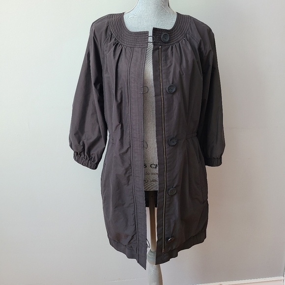 Vince Jackets & Blazers - Vince 3/4 Sleeve Raincoat Trench Coat